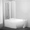 Шторка для ванны Ravak VSK2 Rosa 170 Левая рейн (76LB010041) 76LB010041 - фото 215884
