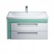 Тумба с умывальником для ванной комнаты подвесная белая/мятная 90 см Color Plus IDDIS COL90M0i95K (COL90M0i95K) COL90M0i95K