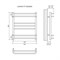 Полотенцесушитель электрический Lemark Linara LM04607E П7 500x600, левый/правый LM04607E