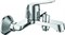 Смеситель для ванны RUSH Yell YE5735-44 с душем короткий излив хром (YE5735-44) YE5735-44 - фото 294144