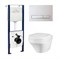 Комплект унитаза Am.Pm Inspire C501700SC с инсталляцией I012702 и клавишей I014101 с сиденьем Микролифт и Белой клавишей смыва  (I012702/I014101/C501700SC) I012702/I014101/C501700SC - фото 323491