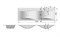 Раковина RAVAL Pulsus Twins 140 белая Pul.08.140/W (Pul.08.140/W) Pul.08.140/W