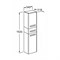 Шкаф - колонна Aquaton Америна 34 подвесная белый  (1A135203AM010) 1A135203AM010