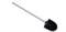 Щетка для ерша с ручкой Fixsen Kvadro FX-61313B черная (FX-61313B) FX-61313B - фото 346780