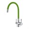 Смеситель Lemark Comfort LM3075C-Green для кухонной мойки, с подключением к фильтру питьевой воды, хром/зеленый LM3075C-Green - фото 364980