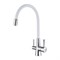 Смеситель Lemark Comfort LM3075C-White для кухонной мойки, с подключением к фильтру питьевой воды, хром/белый LM3075C-White - фото 364982