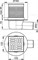 Сливной трап AlcaPlast APV1 105 x 105/50 (APV1) APV1