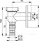 Сифон для стиральной машины наружный хромированный AlcaPlast APS1 APS1