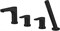 Смеситель на борт ванны ABBER Eleganz, черный (AF8313B) AF8313B