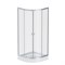 Душевой уголок AM.PM X-Joy Twin Slide 80x80 W88E-205-080MT с поддоном профиль матовый Хром стекло прозрачное W88E-205-080MT - фото 384721