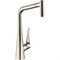 Смеситель для кухни Hansgrohe Metris 14820800 Нержавеющая сталь 14820800 - фото 389147