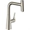 Смеситель для кухни Hansgrohe Metris Select M71 14857800 Сталь 14857800 - фото 389174