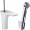 Смеситель для раковины Hansgrohe PuraVida 15275400 с гигиеническим душем Хром Белый 15275400 - фото 389262