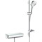 Комплект смесителя для душа Hansgrohe Ecostat Select 27038400 с термостатом и душевым гарнитуром Hansgrohe Raindance Select E Хром Белый 27038400 - фото 390985