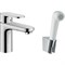 Смеситель для раковины Hansgrohe Vernis Blend 71215000 с гигиеническим душем Хром 71215000 - фото 393018