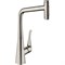 Смеситель для кухни Hansgrohe Metris Select M71 73820800 Нержавеющая сталь 73820800 - фото 394035