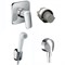 Гигиенический душ со смесителем Hansgrohe Logis SET 4-in-1 Хром 71604000+13620180+32127000+27454000 - фото 394366