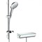 Комплект смесителя для душа Hansgrohe Ecostat Select 27036000 с термостатом и душевым гарнитуром Hansgrohe Raindance Select S Хром 27036000 - фото 394769