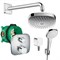 Душевая система Hansgrohe Croma Select E/Ecostat 27294000 с термостатом Хром 27294000 - фото 394777