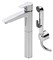 Смеситель для раковины Oras Cubista 2802 Хром 2802 - фото 428512