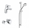 Комплект смесителей с душем KLUDI Pure and Easy (376850565) хром 376850565 - фото 436540