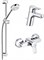 Комплект смесителей с душем KLUDI Pure and Easy (378450565) хром 378450565 - фото 436618