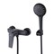 Смеситель Lemark Bronx LM3703BL, для душа, с душевым гарнитуром, черный LM3703BL - фото 440972