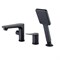Смеситель Lemark Bronx LM3745BL, на борт ванны, черный LM3745BL - фото 441054