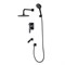 Душевая система Lemark Bronx LM3722BL, чёрный LM3722BL - фото 441075