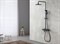 Душевая система Lemark Bronx LM3772BL, термостататическая, с изливом, черный LM3772BL