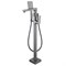 Смеситель напольный Lemark Bronx LM3744GM, для ванны, с душевым гарнитуром, графит LM3744GM - фото 441123