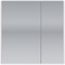 Зеркальный шкаф Dreja Prime 70 99.9305, Белый 99.9305