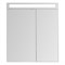 Зеркальный шкаф Dreja Max 70 77.9007W с подсветкой, белый глянец 77.9007W