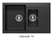 Кухонная мойка Polygran Brig-770 №16 621404, Черная 621404 - фото 444362