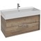 Тумба под раковину Jacob Delafon Vivienne 100 EB1585-E52-E52 подвесная Дуб табак EB1585-E52-E52 - фото 448932