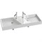 Раковина Jacob Delafon Rythmik&nbsp;120 EXM112-00 двойная Белый EXM112-00 - фото 449531