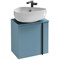 Тумба под раковину Jacob Delafon Nouvelle Vague 45 L EB3045G-G91 подвесная Аквамарин глянцевый EB3045G-G91 - фото 451953