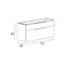 Тумба под раковину Cezares Urban 74 55159 подвесная Spatolato bianco без ножки и боковой полки 55159