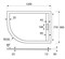 Душевой поддон из искусственного камня Cezares Tray 120x90 TRAY-AS-RH-120/90-550-30-W-R Белый TRAY-AS-RH-120/90-550-30-W-R