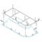 Каркас для ванны Cezares METAURO CORNER-MF 161х63 Серый METAURO CORNER-MF - фото 462256