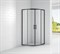 Душевой уголок Cezares Eco 90x90 ECO-O-R-2 профиль Черный стекло прозрачное ECO-O-R-2-90-C-NERO - фото 466389