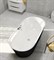 Акриловая ванна BelBagno BB14-NERO/BIA 178x84 без гидромассажа BB14-NERO/BIA