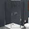 Душевой уголок BelBagno Uno 100х80 UNO-195-PH-1-100/80-C-Cr профиль Хром стекло прозрачное UNO-195-PH-1-100/80-C-Cr - фото 467409