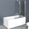 Шторка на ванну BelBagno UNO-V-2-100/150-P-Cr-R профиль Хром стекло рифленое UNO-V-2-100/150-P-Cr-R - фото 468729