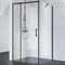 Душевой уголок BelBagno Acqua 120х90 ACQUA-AH-1-120/90-C-NERO профиль Черный стекло прозрачное ACQUA-AH-1-120/90-C-NERO - фото 468823