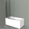 Шторка на ванну BelBagno UNO-V-11-100/150-C-Cr профиль Хром стекло прозрачное UNO-V-11-100/150-C-Cr - фото 470058