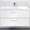 Тумба под раковину BelBagno Aurora 90 AURORA-900-2C-SO-BL подвесная Bianco Lucido AURORA-900-2C-SO-BL - фото 470661