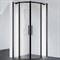 Душевой уголок BelBagno Acqua 100x100 ACQUA-R-2-100-C-NERO профиль Черный стекло прозрачное ACQUA-R-2-100-C-NERO - фото 471099