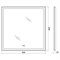 Зеркало BelBagno SPC-GRT-800-800-LED-TCH-WARM с подсветкой с подогревом с сенсорным выключателем SPC-GRT-800-800-LED-TCH-WARM