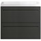 Тумба под раковину Art&Max AM-Platino-750-2C-SO-GM подвесная Серый матовый AM-Platino-750-2C-SO-GM - фото 474188